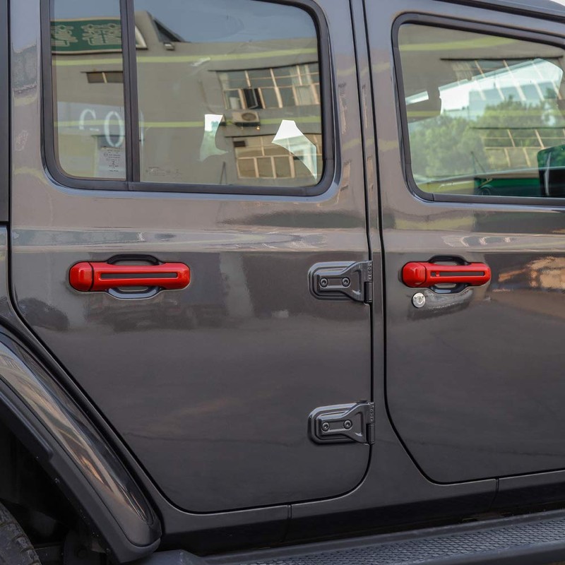 JeCar 5PCS Door Handle Tailgate Handle Cover Trim Kit Compatible