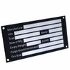 cwZhen Blank Trailer VIN ID Plate Data TAG Model Identification