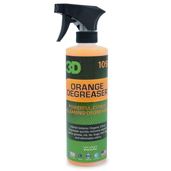 3D Orange Citrus degreaser 470 ml – Cleans Stains and Upholstery Ideal for removing food stains, drinks, etc. in upholstery