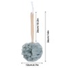 8 Pack Large Bath Puff Loofah Sponge with Long Handle