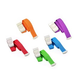 Tourniquet with Buckle Quick and Slow Release Emergency Tourniquets Elastic Adjustable Home Outdoor, Medical, Nurses (1, Red)