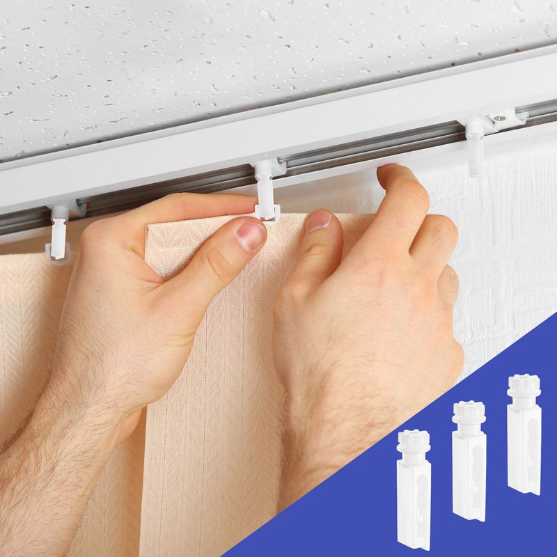 Vertical Blind Replacement Parts Repair Tabs White Stems for Window
