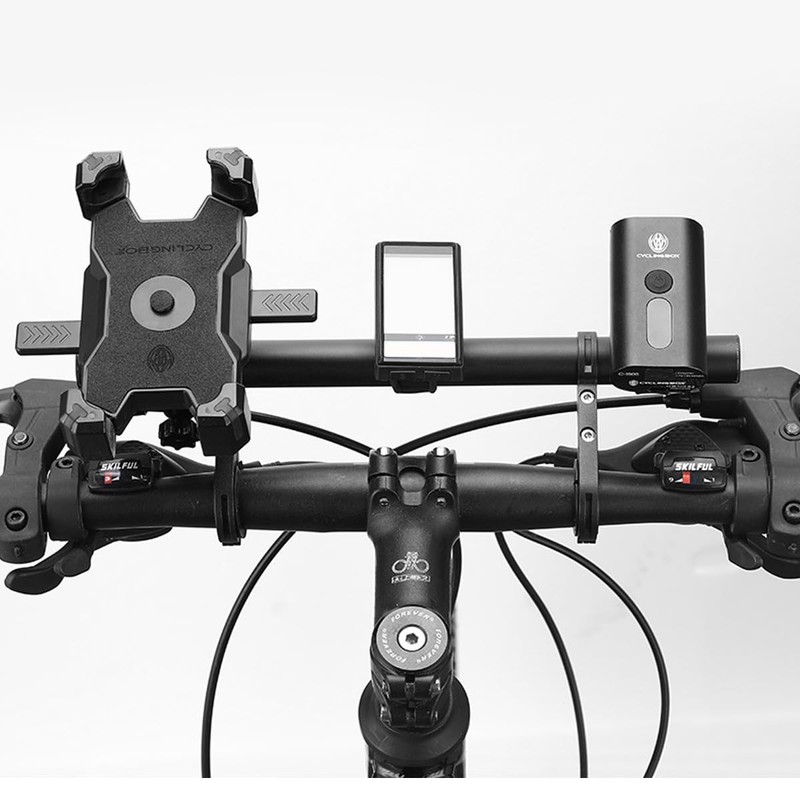 HOUSON 30cm Bicycle Handlebar Extender, Handlebar Extension Mount for Flashlights,