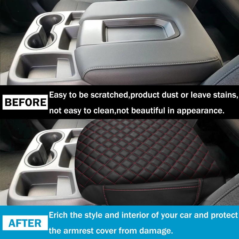SENSHINE 1.2in Thickness Center Console Cover for Chevy Silverado GMC