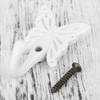 Mgoodoo butterfly hooks for wall,Antique Decorative Wall Hooks 2 pack