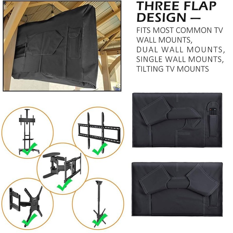 HOMEYA Outdoor TV Cover 30-32 Inch with Clear Scratch Resistant