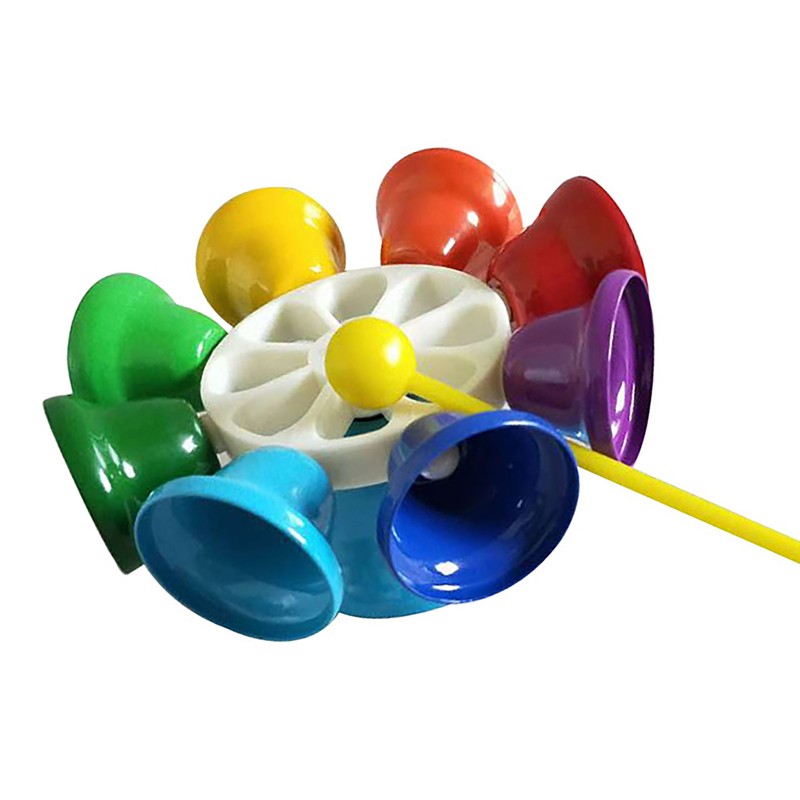 Musical Bell Toy 8 Notes Metal Bells Colorful Musical Toy