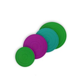 Set of 4 Reusable Plastic Can Cover Lids