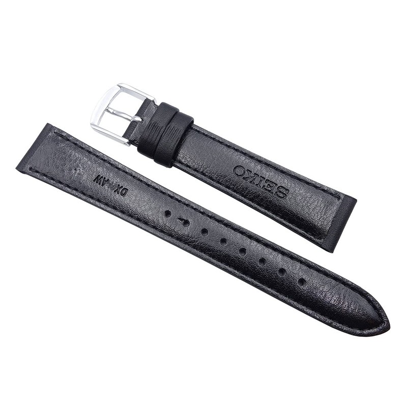 Seiko DX61A Smooth Leather Watch Band, 0.8 inches (20 mm),