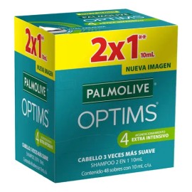 Palmolive Optims Shampoo 2 En 1 Caja Con 576 Sobres De 10ml                                                                                           