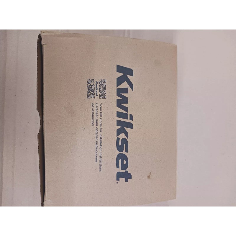 Kwikset Breton 405 Entry Door Handle with Lock and Key,