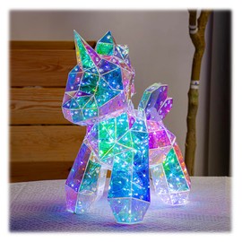 Unicorn Night Light, Magical Rainbow Lamp for Bedroom, Bedside Light, Unique Gift Idea, Room Decor, Colorful LED, 3D Illumination
