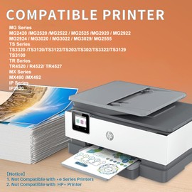 245xl Compatible Ink Cartridge Replacement for Canon 245XL PG245 for MX490 MX492 MG2522 TS3100 TS3122 TS3300 TS3322 TR4500 TR4520 TR4522 Printer (1 Black)