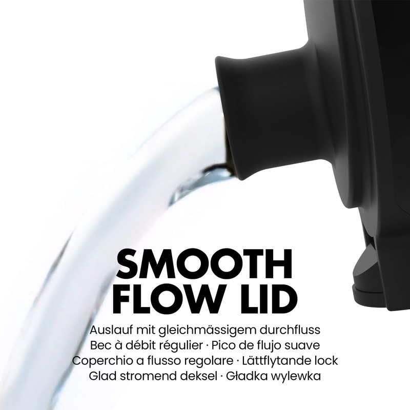 Ion8 Vacuum Insulated Steel Water Bottle, 500ml, Leak Proof, One-Finger
