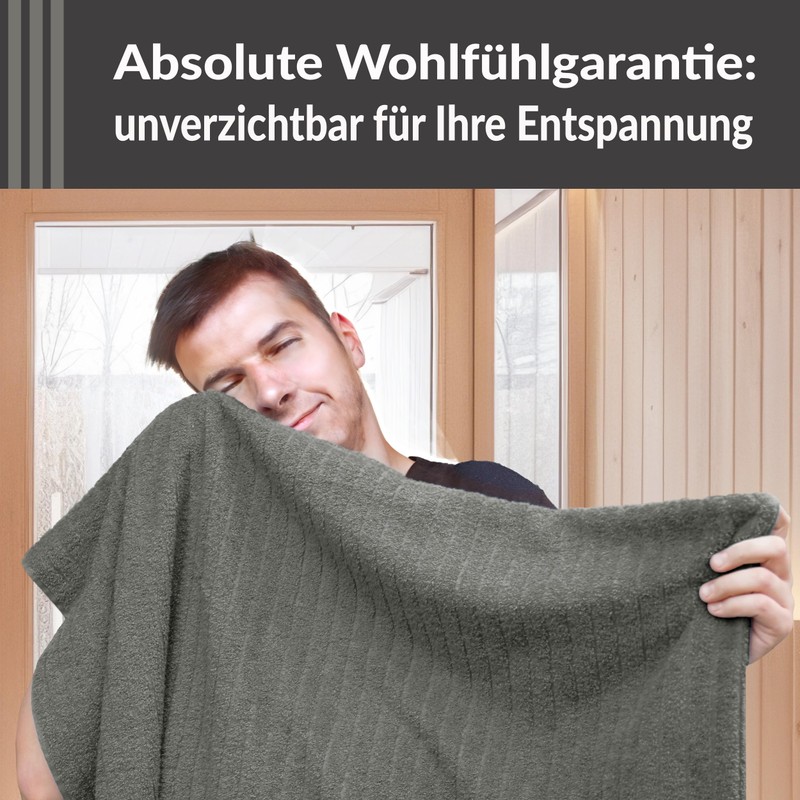 Lashuma Copenhagen XXL Men's Sauna Towel, 85 x 200 cm,