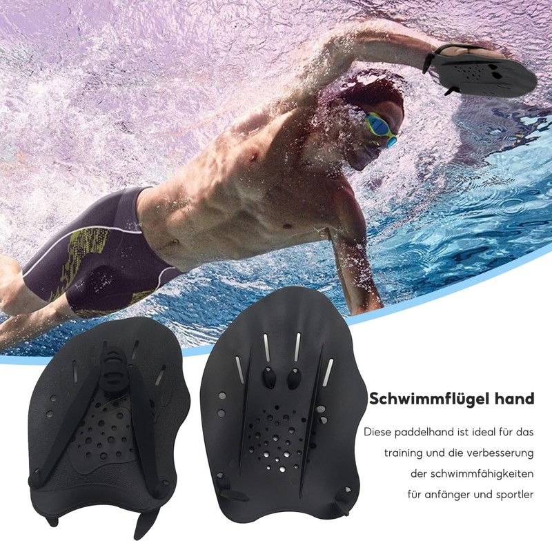 Hand Paddle for Swimming, 1 Pair of Swimming Paddles, Swimming