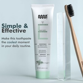 MasterMedi Nano Hydroxyapatite Whitening Toothpaste with Xylitol – Fluoride & SLS Free, Remineralizing Formula for Sensitive Teeth, Enamel Repair & Strength, Magic Mint, 4 oz (Pack of 1)