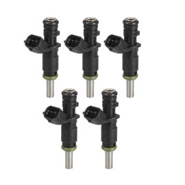 X AUTOHAUX 5 Pcs 07K906031C Car Fuel Injector Nozzle for VW Beetle Jetta 2.5L 2006-2014 for VW Passat 2012-2014 for VW Sportwagen 2010-2014 2.5L EA855