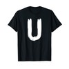 Creative Bold White Letter U - Design - Alphabet -