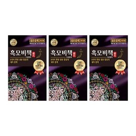 Lien Black Wool Bichak Gold Hair Dye Dark Brown, 90g, 3 pcs. / 리엔 흑모비책골드 염색약 짙은갈색, 90g , 3개