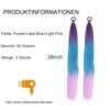 2 Pieces Colourful Hair for Braiding, Hair Strands for Clip-In,
