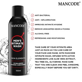 MAN CODE MAN CODE Intimate Wash For Men, Personal Intimate Hygiene, Prevents Itching - Irritation And Dryness Caused By Sweating - 100Ml