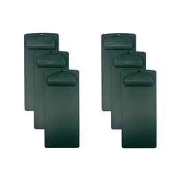Vinseen Plastic Clipboard, for Memo, Menu, Credit Card Receipt, Green, 6-Pack (3-X-7)