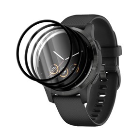Compatible with Garmin Vivoactive 4 Screen Protector, 3D Anti-Scratch HD Clear Tempered Glass for Garmin Vivoactive 4 40mm 45mm Smart Watch (45mm)