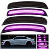 FetonAuto Dynamic Pink Purple LED Side Marker Lights for Dodge