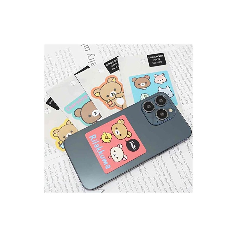 Rilakkuma [Big Sticker] Die Cut Vinyl Sticker / Plain Rilakkuma