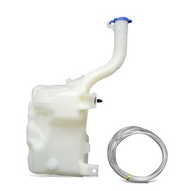 Auto Dynasty FO1288153 Factory Style Car Windshield Washer Reservoir Tank - Reservoir Cap | Washer Fluid Pump - Compatible with Ford Fusion Lincoln MKZ 13-16, White