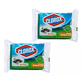 Clorox 2 Fibra Esponja Clorox Doble Uso Antimicrobiana No Olores