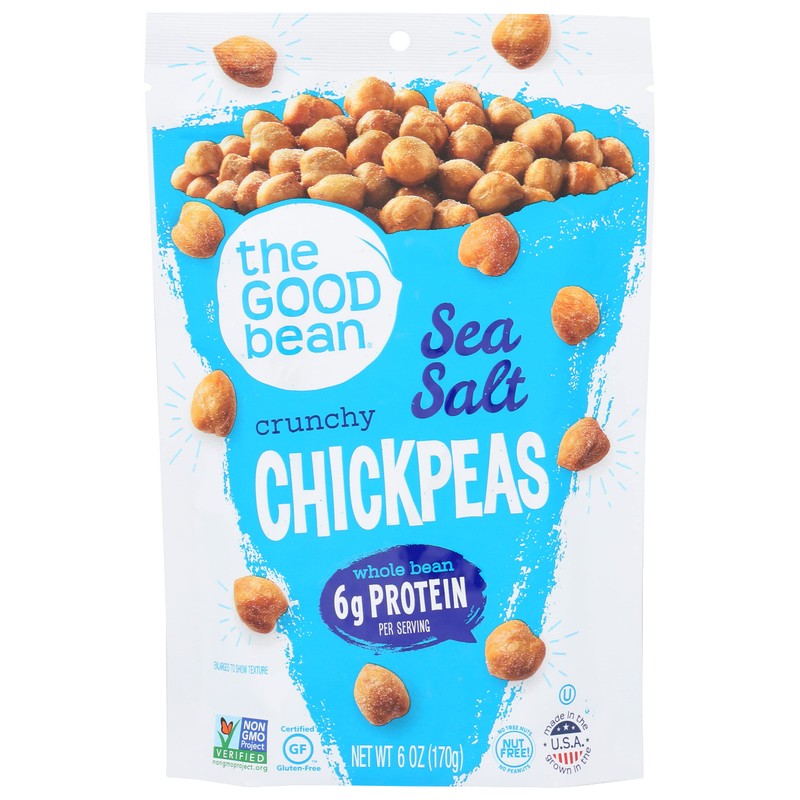 The Good Bean Chickpea Snack-Sea Salt-6 oz