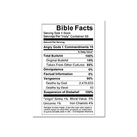 Bible Facts Refrigerator Magnet - [3" x 2"]