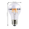 Bulbright Half Chrome LED Filament Bulb A19 8W LED Light