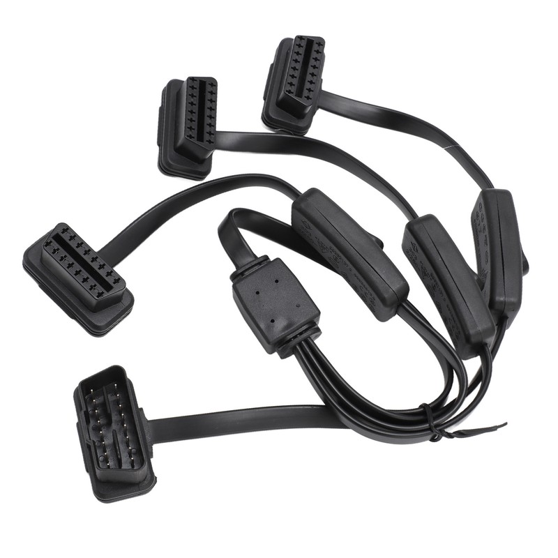 OBDII Flat Noodle Cable 16 Pin 1 in 3 Splitter