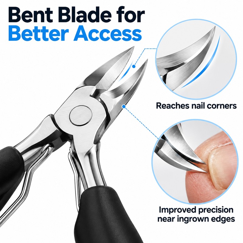 Stainless Steel Nail Clipper for Fingernail & Toenail Care –