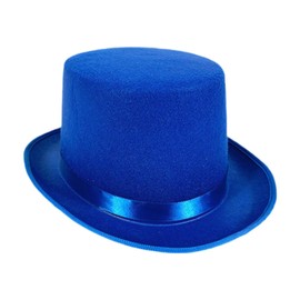 Vaveren Top Hat Funky Non Woven for Themed Parties Cosplay Carnival Role Playing Holiday, Blue