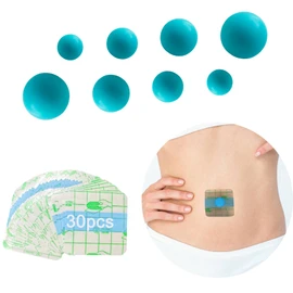 8PCS Belly Button Plug Post Tummy Tuck Belly Button Shaper Belly Button Plug Soft Silicone for Liposuction or Umbilical Hernia Repair Blue