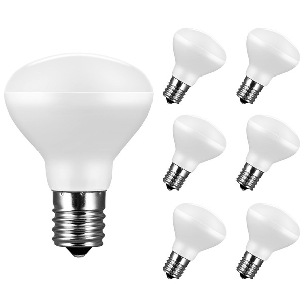 6-Pack Dimmable E17 LED Bulb, R14 Reflector Floodlight 4W(40w Equivalent)