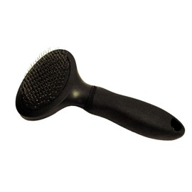 Miracle Care Slicker Brush for Dogs and Cats, Pet Hair Brush for Shedding, Removes Loose Undercoat, Ergonomic Handle, Smaller Head for Small Dogs and Cats