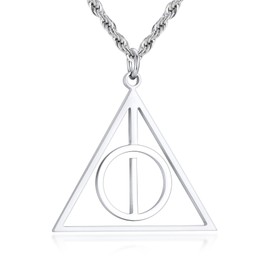 Hisatan Initial Necklace for Men, A-Z Letter Pendant Necklaces Silver Mens Stainless Steel Monogram Alhpabets Charm Gifts Jewelry, 24 inch Box Chain, Medium, Stainless Steel, No Gemstone