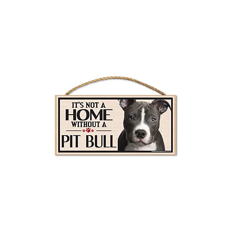 Imagine This Wood Sign for Pit Bull Dog Breeds