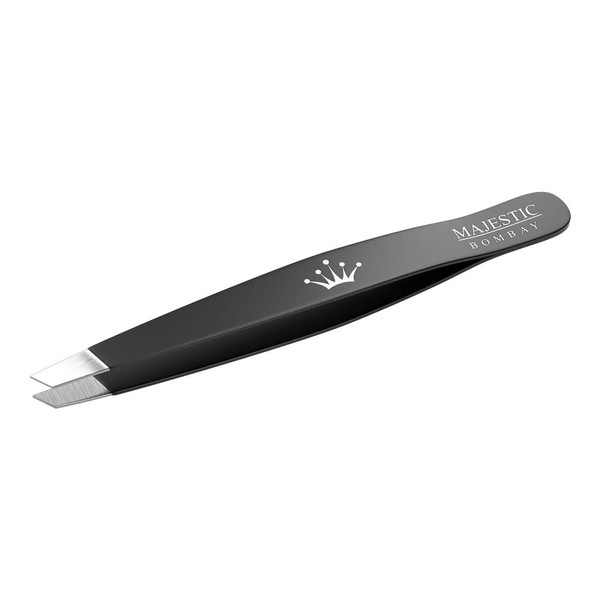 Professional Stainless Steel Slant Tip Tweezer For Men & Women - The Best Precision Eyebrow Tweezers Pluckers For Shaping Eyebrows & Hair Removal -Slanted Twizzers/Plucker- Brow Plucking