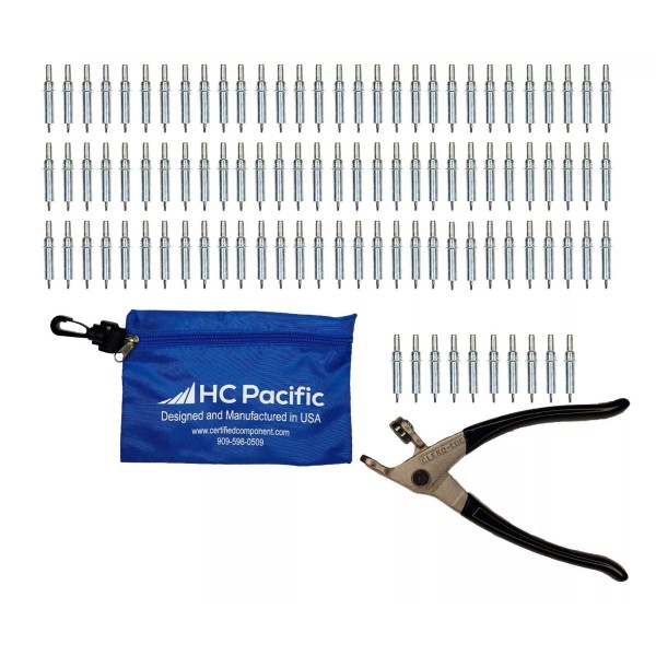 HC Pacific 100 each C3/32 Cleco Fasteners (Made in USA)