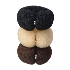 Ipetboom 3Pcs Hair Bun Shaper Durable Hair Styling Tool for Women Easy to Use Donut Bun Makers for Barbershop Home for Weddings Proms and Special Occasions