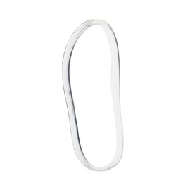 Brushworks Flexi Elastic Hair Bands – 100-Pack Clear Stretch Hair Ties, Strong Hold, Thin Rubber Bands for Women, Girls, Men, Kids, Braids & All Hair Styles, Reusable, Resealable, Vegan & Cruelty-Free