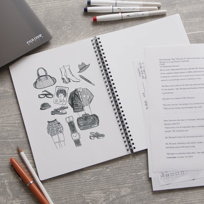 Kyokuto FOBCOOP Lined Ring-Bound Notebook