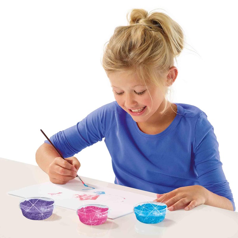 SES Creative 00384 Poster Paint Glitter (6 x 45 ml),