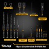 TOLESA Countersink Drill Bit Set, 18 PCS Tapered Counter Sink